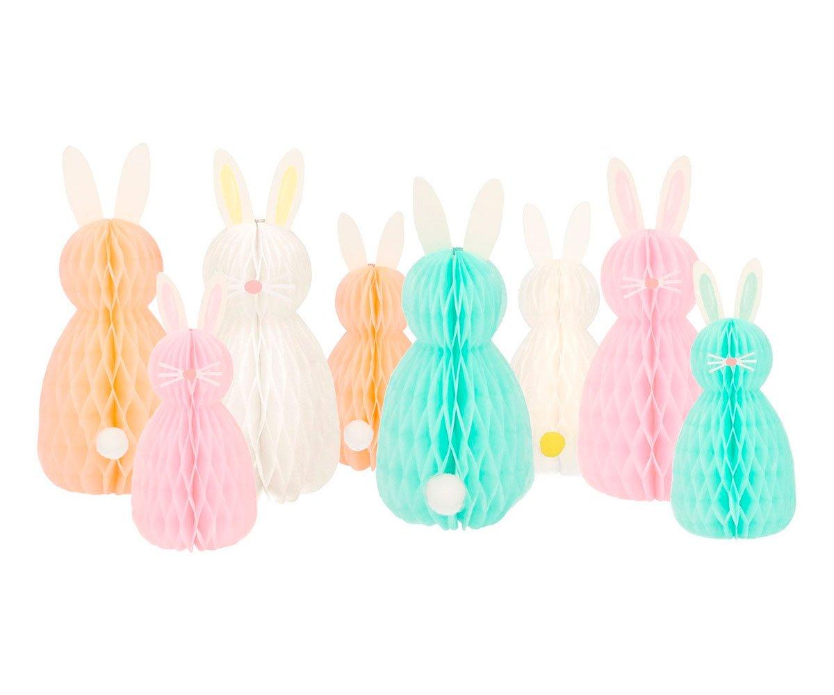 8 Decorazioni Fisarmonica Bunny 