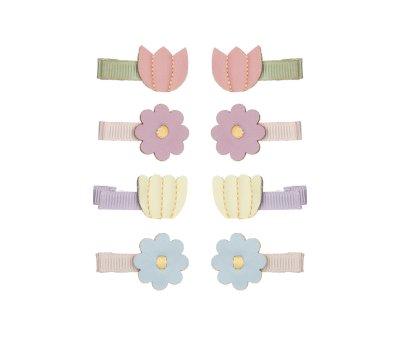 8 Mini Hair Clips Blossom