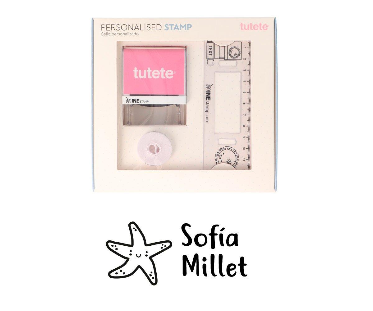 Sello Personalizado Estrella + Cinta Blanca Para Ropa Oscura