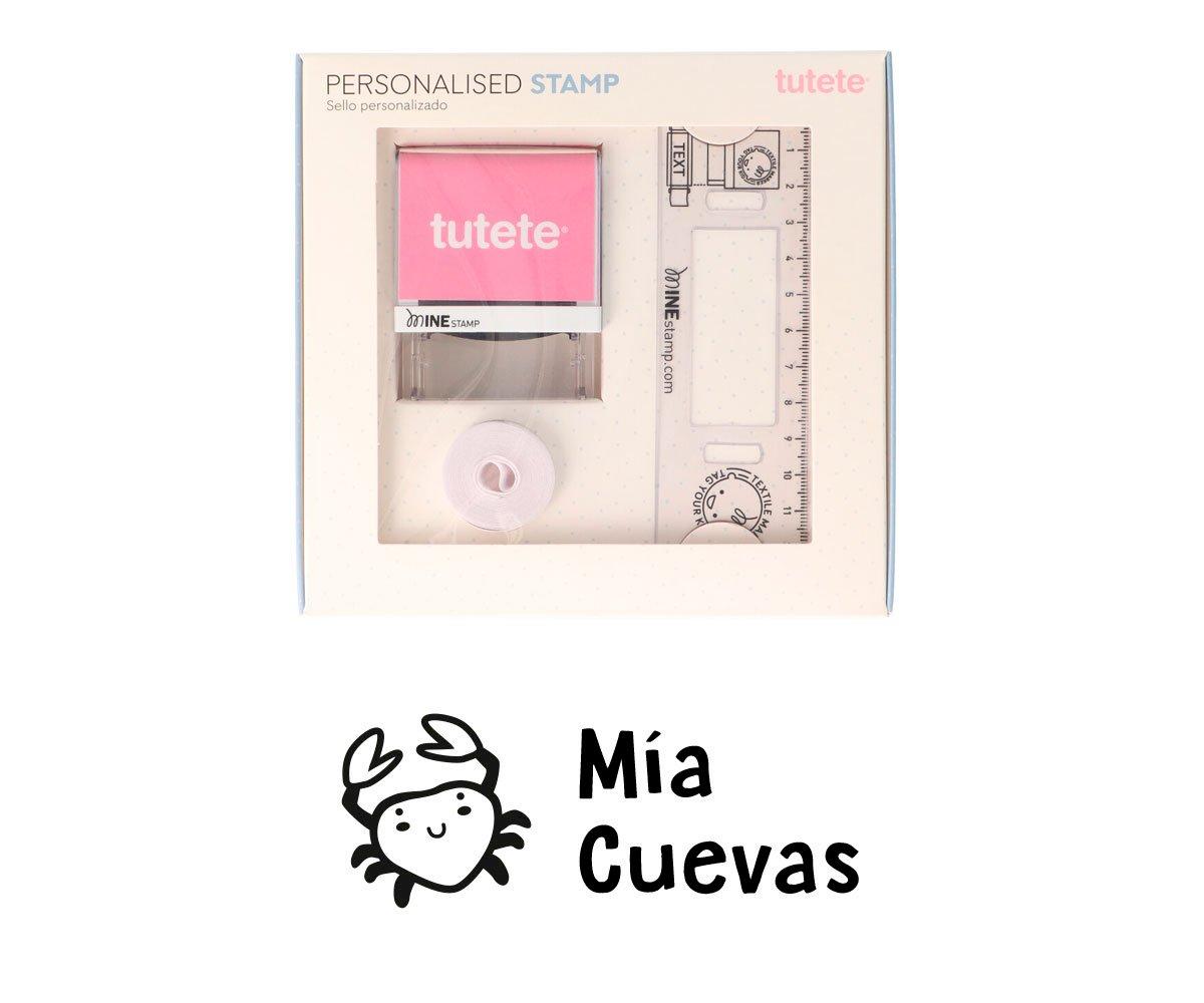 Sello Personalizado Cangrejo + Cinta Blanca Para Ropa Oscura