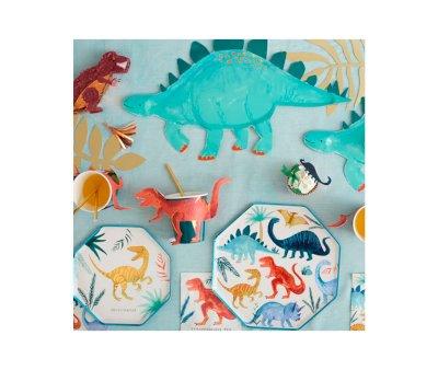8 Bicchieri Carta T-Rex