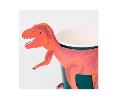 8 Bicchieri Carta T-Rex