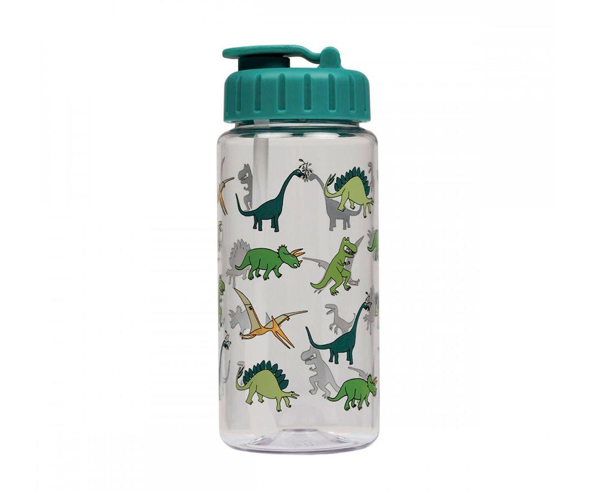 Botella Con Pajita Dinosaurios 350 Ml