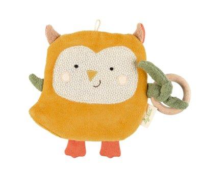 Mini Doudou anneau de dentition Owl Green - Tutete