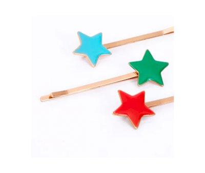 6 Horquillas Star Enamel