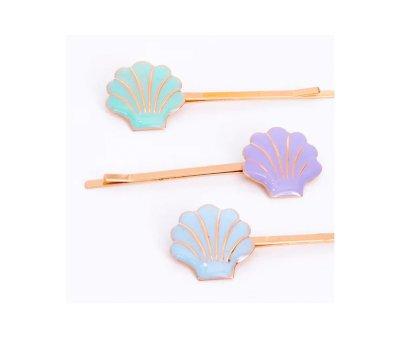 6 Mollette Capelli Shell Enamel