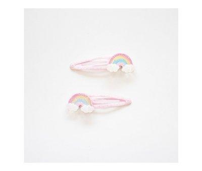 2 Barrettes Rainbow
