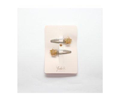 2 Barrettes Stars Dor