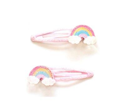 2 Barrettes Rainbow
