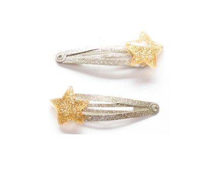 2 Barrettes Stars Dor