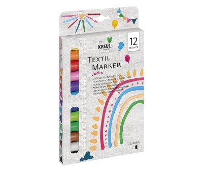 12 Textile Markers Kreul Medium Junior
