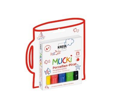 5 Rotuladores Mucki Pirate para Porcelana