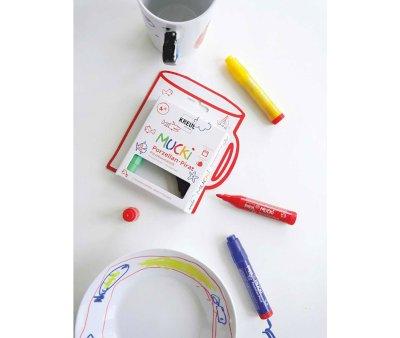 5 Rotuladores Mucki Pirate para Porcelana