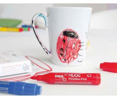 5 Rotuladores Mucki Pirate para Porcelana