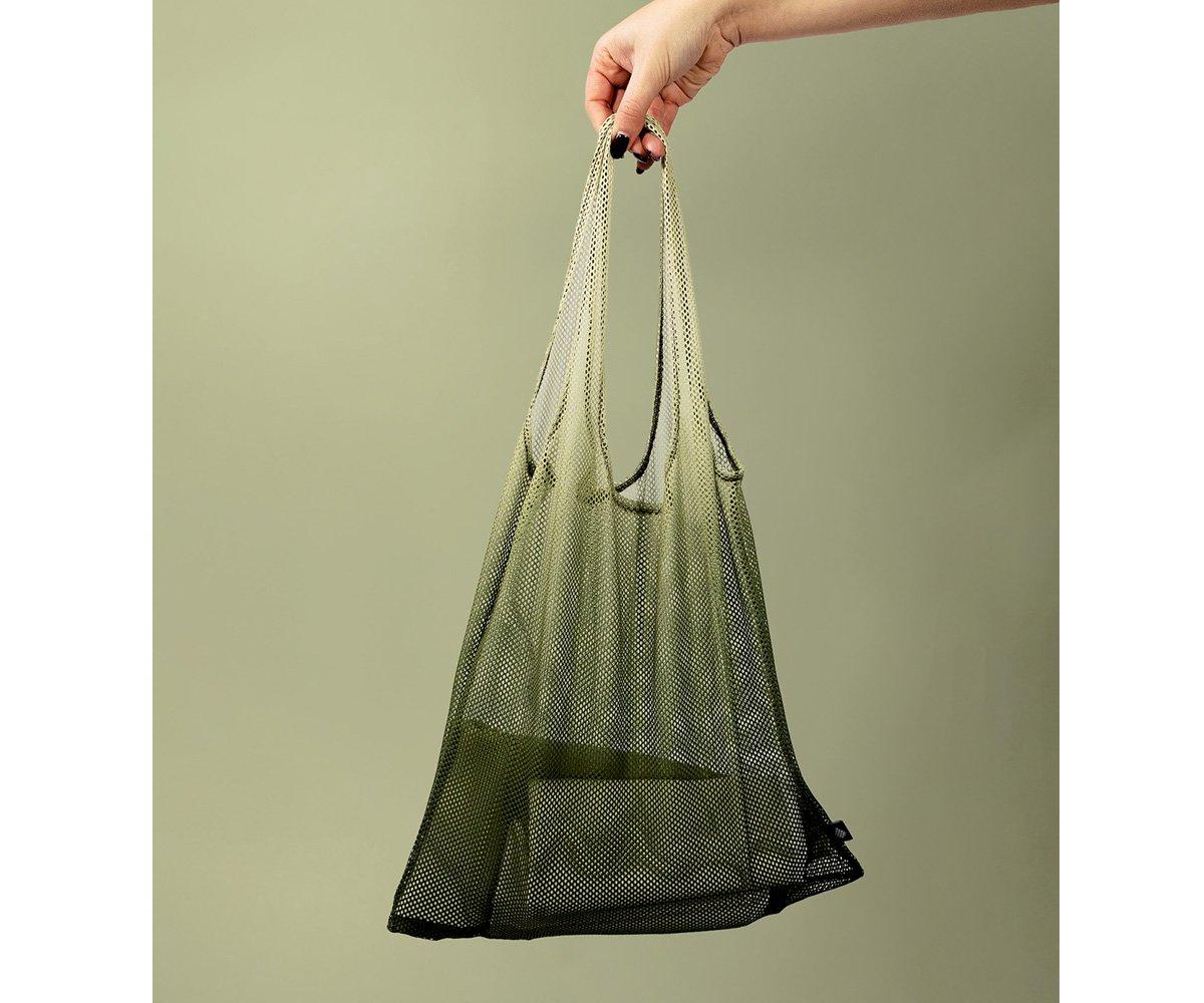 Borsa Shopping Mesh Calm Green