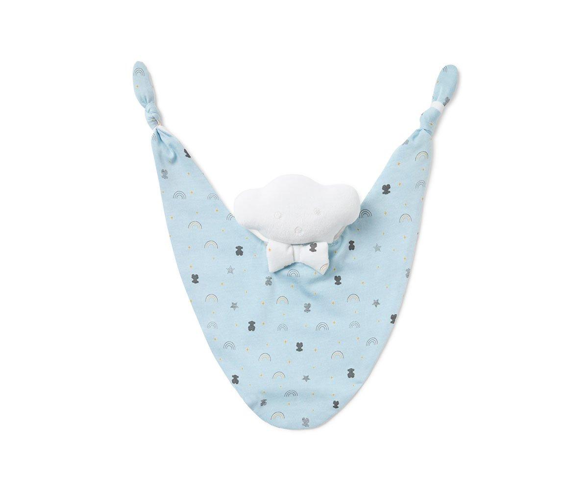 Doudou Avec Noeud Papillon Arc-en-ciel  Bleu Ciel 0-36 M