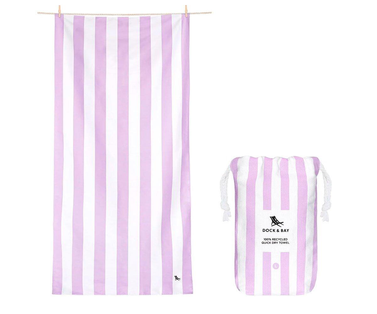 Serviette De Plage Microfibre Cabana Lombok Lilac Large - Personnalisé