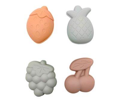 4 Moldes de Arena Fruits con Bolsa