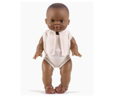 Cardigan Leonie en Tricot Pink Baby para Mueco Gordis