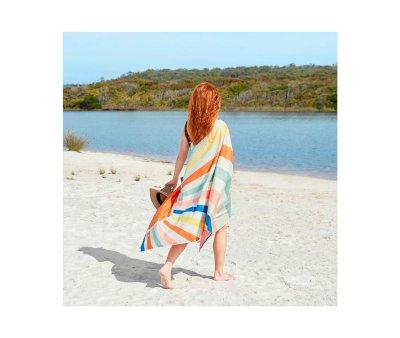 Extra Large Retro Rising Sun Personalised Beach Towel