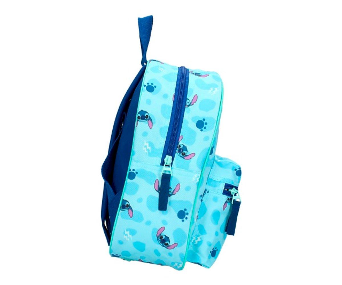 Stitch Print Sac à dos Casque USB Casque Sac d'école pour étudiants Z