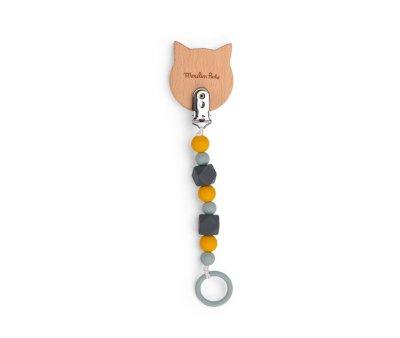Attache-sucette chat Les Moustaches