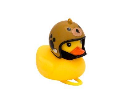 Ring Bath Duck with Deko Teddy Bear Helmet
