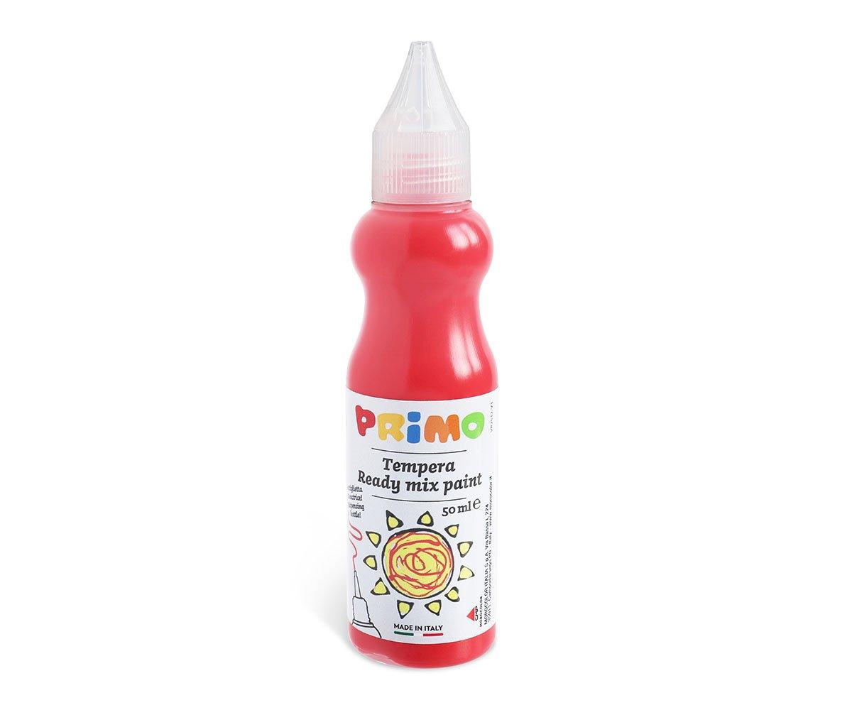 Tempera Primo Bottiglia Con Dosatore 50ml Rosso