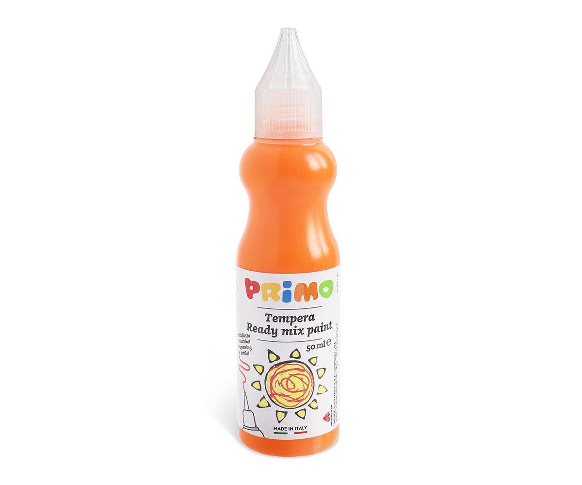 Tempera Primo Bottiglia Con Dosatore 50ml Arancio