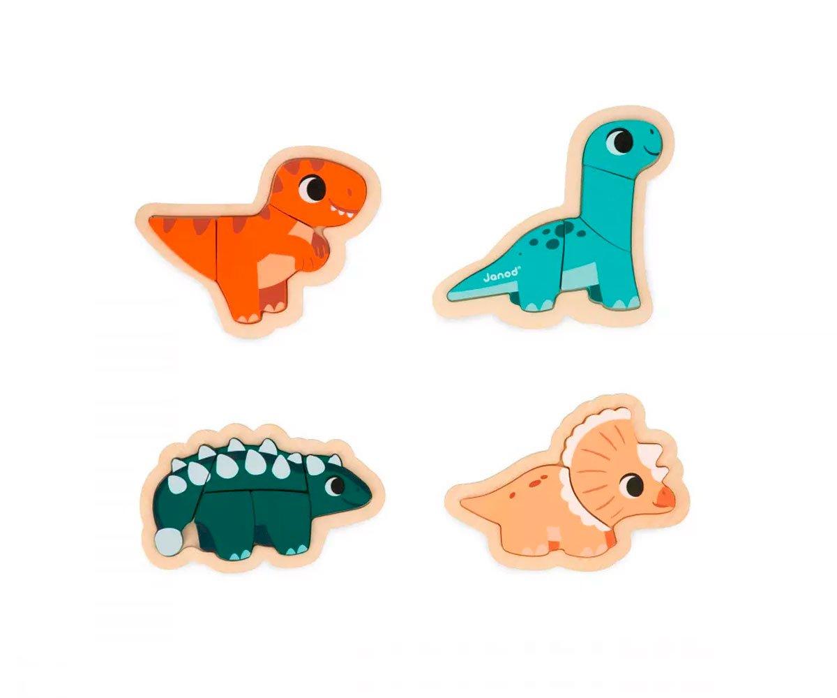 4 Puzzles Evolutivos Dino