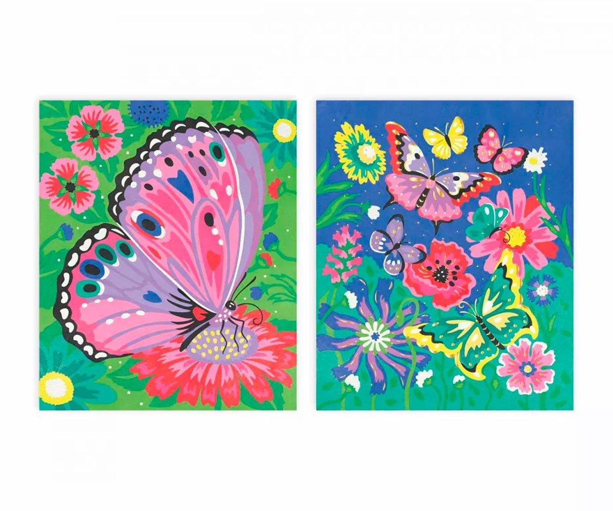Pintura por Números Acuarela Mariposas