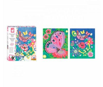 Pintura por Nmeros Acuarela Mariposas