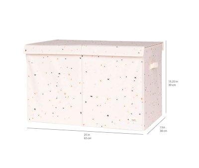 Baule Giocattoli Pieghevole Riciclato Cream Terrazzo