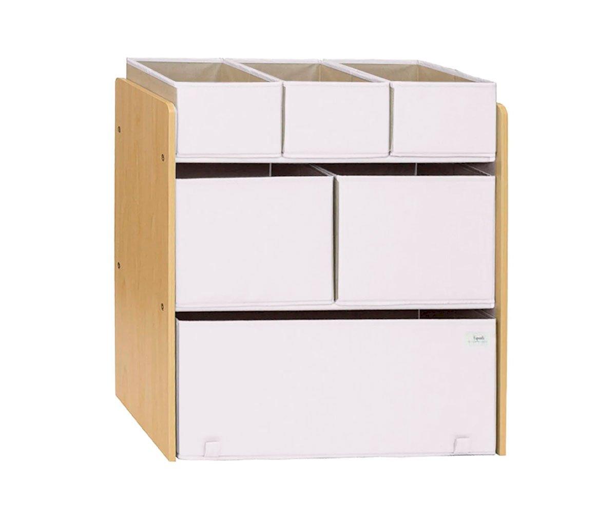 Mueble Organizador Con Cubos Cream