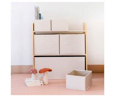 Mueble Organizador con Cubos Cream