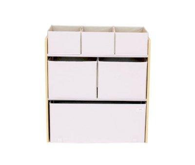 Mueble Organizador con Cubos Cream