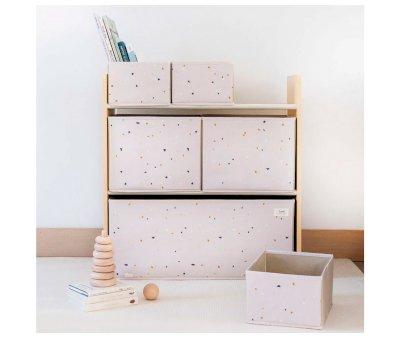 Mobile Organizer con Ceste Rosa Chiaro Terrazzo