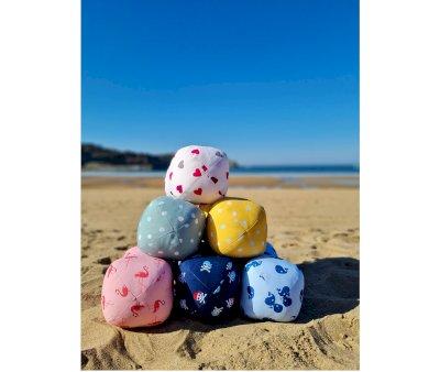 Cojn Cacahuete Beach BTBOX Lunares Verde