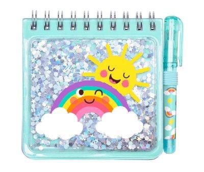 Bloc de Notas Brillante Be Happy Arcoiris