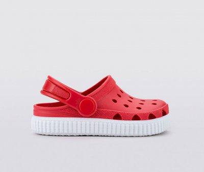 Zoccoli Gomma Igor Sun Bianco Rosso