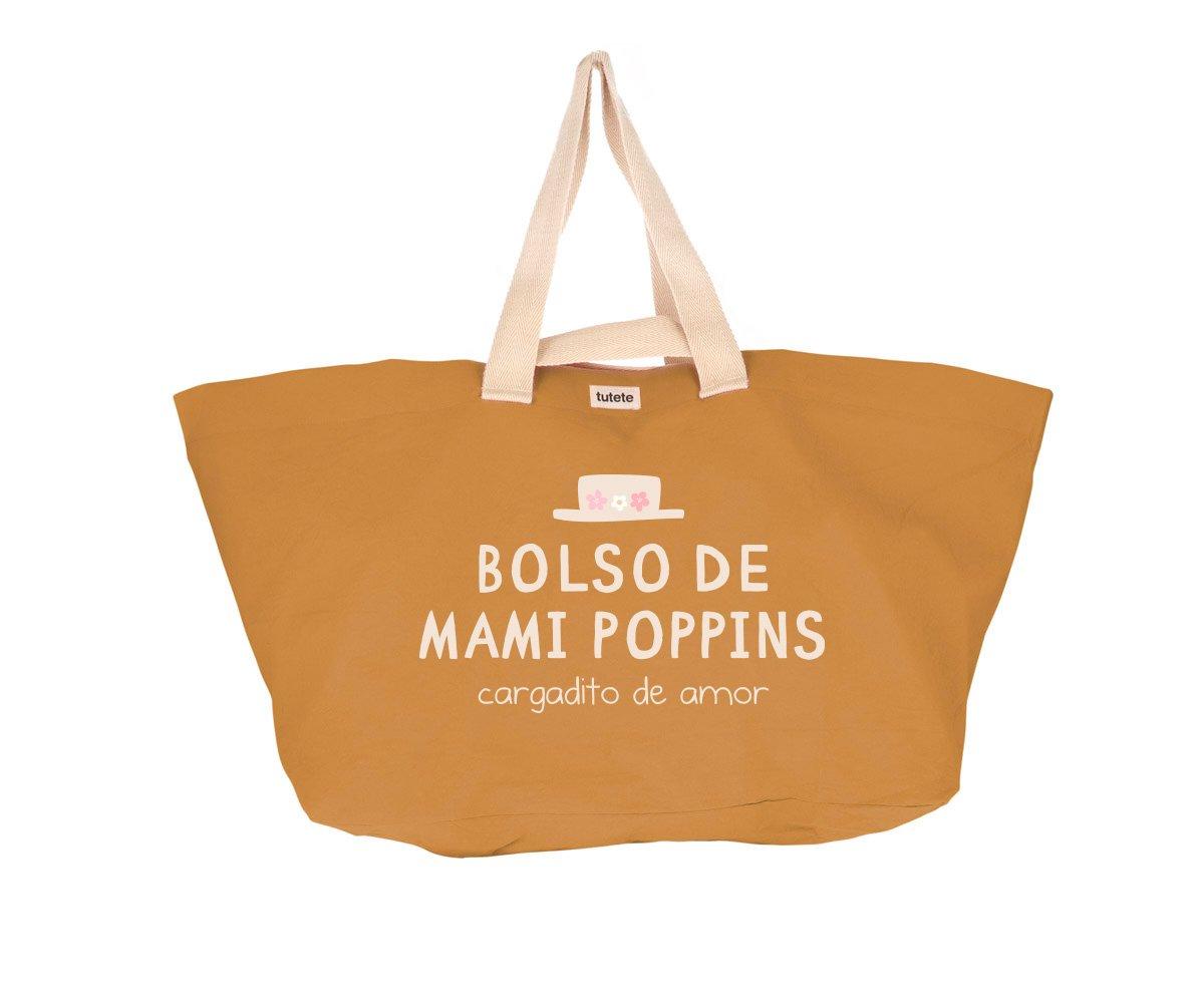 Bolsa Tote  Mostarda Claude Mom Poppins