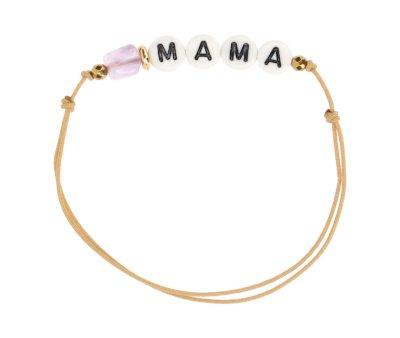 Pulsera Basic MAMA Caramel/Amatista