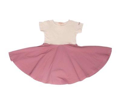 Vestido Corao Costas Creamy White Mauve Rose