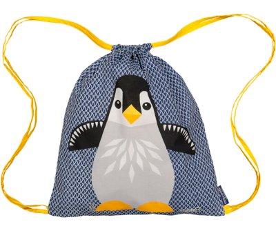 Penguin Personalised Drawstring Backpack