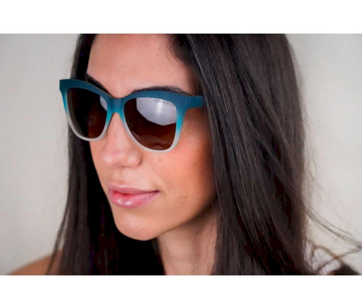 Gafas De Sol Adulto Wayfarer Polarizadas Desert Teal Ombre