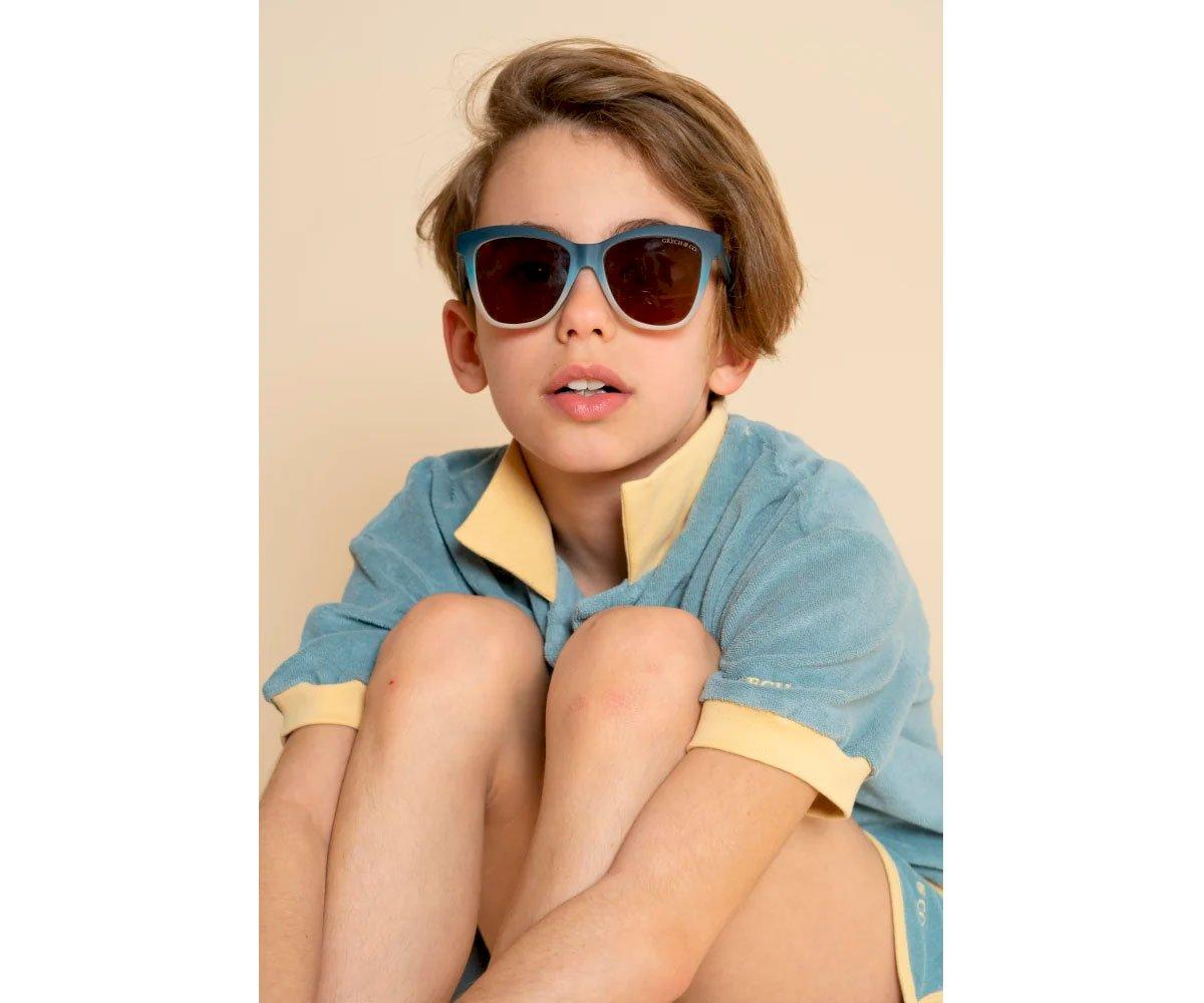 Lunettes De Soleil Wayfarer Polarized Desert Teal Ombre (9-14 Ans)