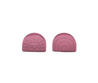 2 Pinzas Rainbow Sun Mauve Rose