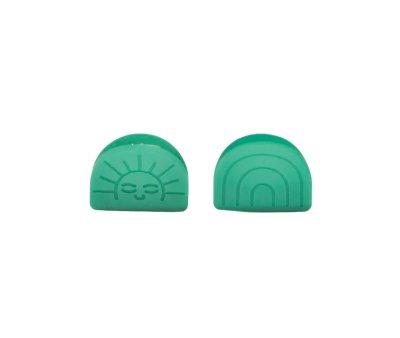 2 Pinze Capelli Rainbow Sun Jade