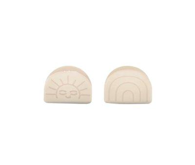 2 pinas brancas cremosas Rainbow Sun