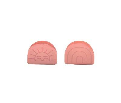 2 Pinzas Rainbow Sun Coral Rouge